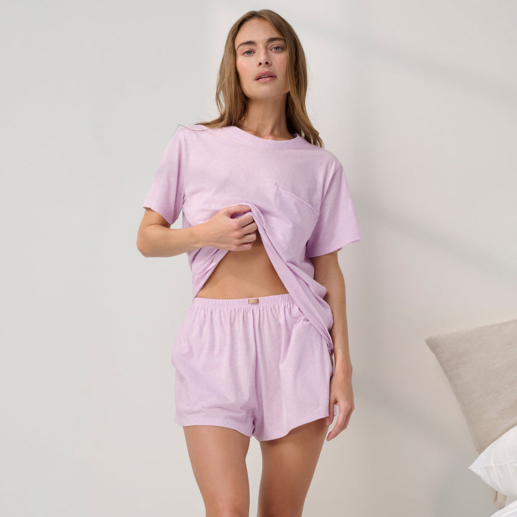 Organic Pima Tee Short Set