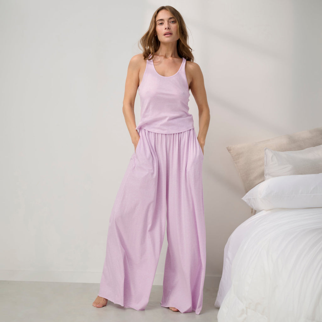 Organic Pima Wide Leg Pant