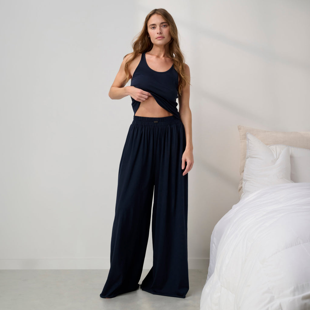 Organic Pima Wide Leg Pant