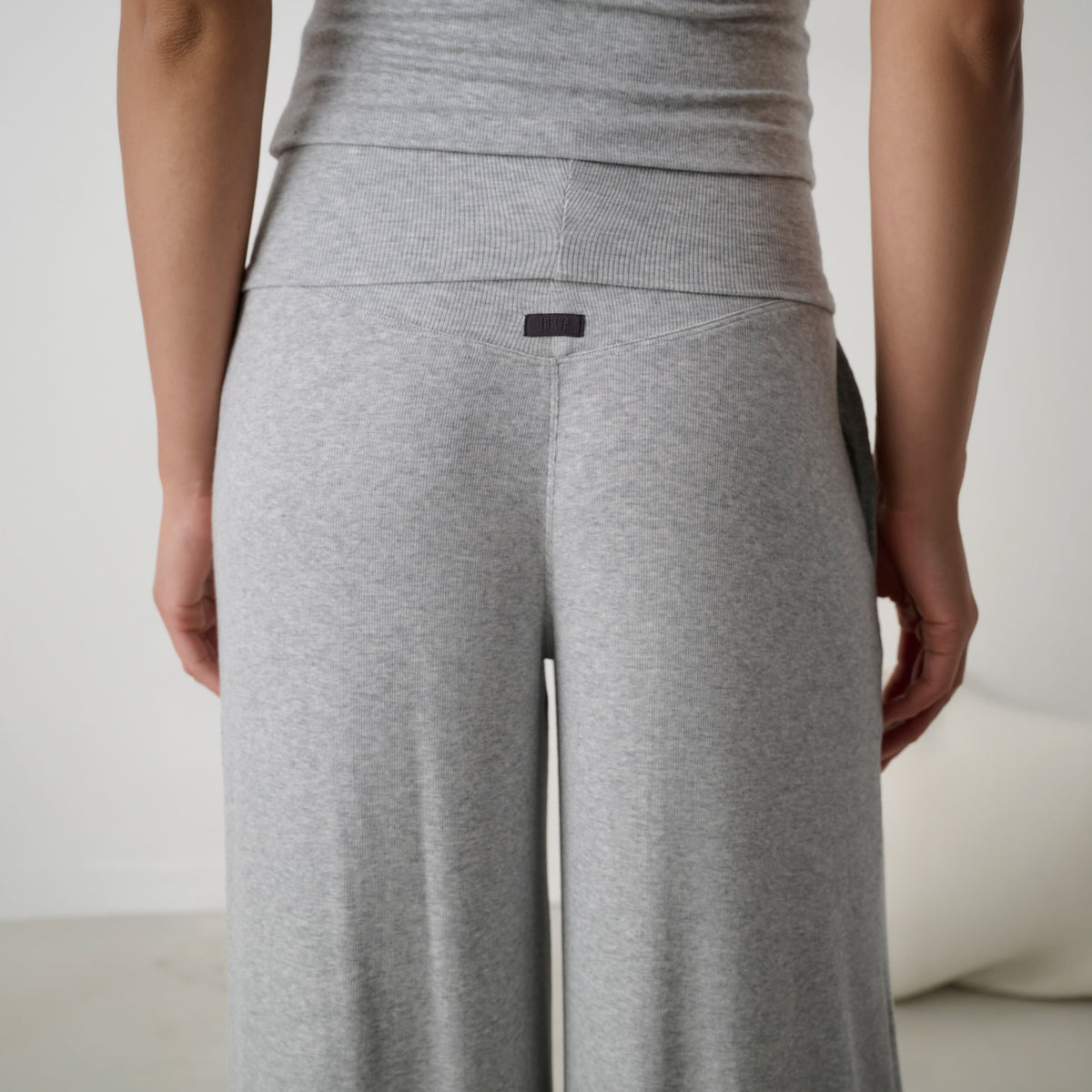 Soft Modal Rib Foldover Pant