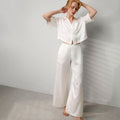 Washable Silk High Rise Pant Set