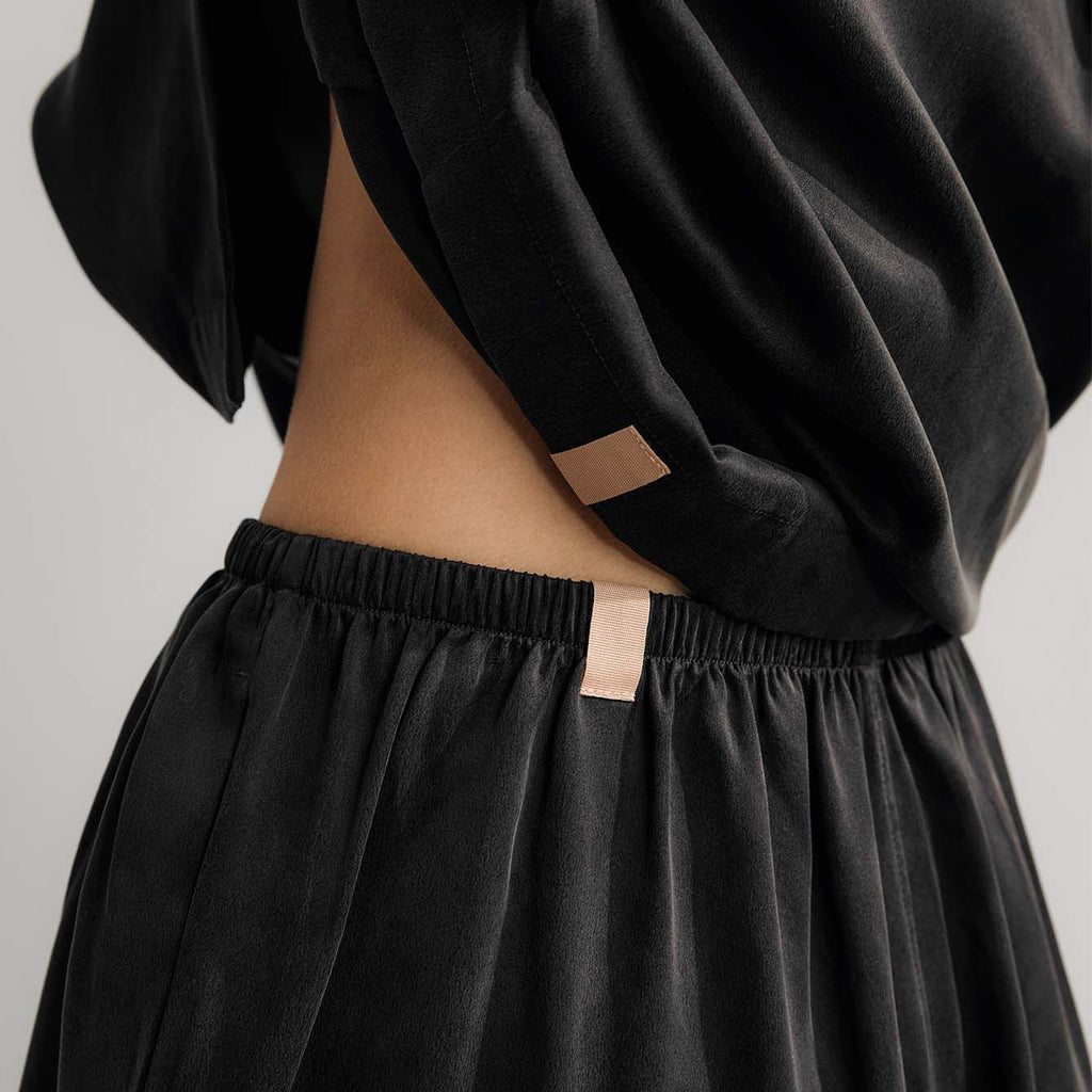 Washable Silk Long Sleeve Pant Set